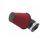 FILTRE A AIR REPLAY KN XL NOIR-ROUGE FIXATION COUDEE 30° DIAM 28-35-50mm