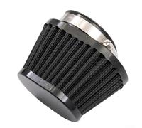 Filtre à air rond conique en acier inoxydable pour moto avec support en caoutchouc et collier de serrage réglable, remplacement compatible avec divers compartiments moteur 55 mm