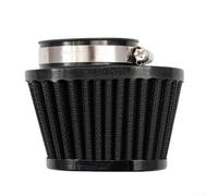 Filtre à air rond conique en acier inoxydable pour moto Noir 55 mm | Grille en acier inoxydable double couche, filtre la poussière et le sable, protège le moteur de l'usure