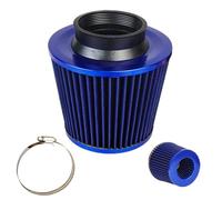 Filtre à air rond conique - Filtres d'admission d'air portables de 76 mm - Cône d'entrée de froid multifonction - Adaptateurs d'admission de froid à haut débit pour moteur de voiture de course de