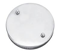 Filtre à Air Rond Haut Débit pour Carburateur SU HS4 1.5 Pouces, Filtre à Air Moteur Performance Argent Chromé 139x27mm