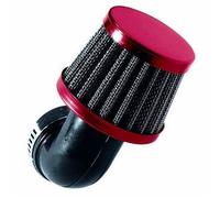Filtre a air tun'r d28-35 conique kn pm coude 90° rouge