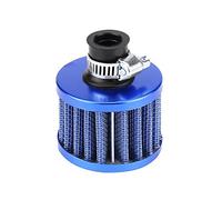 Filtre à Air Universel 13mm 0.5 In Kit de Filtre D'admission D'air Froid Couvercle D'évent de Carter Reniflard Auto Mini Filtre D'admission D'air D'huile Nettoyant(bleu)