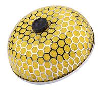 Filtre à Air Universel de Type Champignon, Jaune, en Mousse, Haute Performance pour Admission d'Air de Voiture, avec Manomètre de Température d'Huile