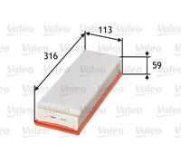 Filtre À Air VALEO 585015 Pour CITROËN, PEUGEOT, SUZUKI
