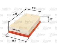 Filtre À Air VALEO 585152 Pour NISSAN, RENAULT