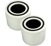 vhbw 2x Filtre à air compatible avec Levoit Core 300 RF, 300S, 300 purificateur - multicouches préfiltre + HEPA + charbon actif en nylon