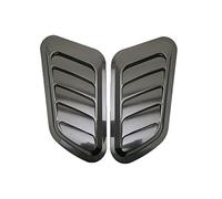 Filtre À Air Voiture Autocollants universels Fiber carbone pour capot d'admission flux d'air, aspect Fiber carbone, couverture ventilation, autocollants de décoration( Glossy Black)
