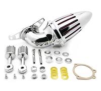 Filtre à air Xingmoto Bullet compatible avec Harley Softail Fat Boy Dyna Street Bob Wide Glide Chrome