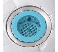 Filtre à bec verseur pour évier, passoire d'évier de cuisine, panier de drains, brosses à récurer pour cuisine, salle à manger et bar (bleu, taille unique)