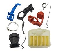 Filtre à Bride de collecteur Compatible avec Les tronçonneuses 340, 345, 346XP, 350 et 353. Pièce Rechange for Le Ressort la Tige Starter l'interrupteur Commande des gaz