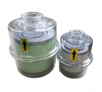 Filtre à brume d'huile pour pompes à vide, dispositif de filtration d'échappement à haute efficacité avec bride à dégagement rapide KF25/KF40, taux de séparation huile-gaz de 95 %, transparent (pour