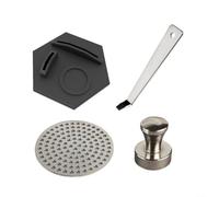 Filtre à café 54 mm disque en métal pour machine à expresso pour éviter la canalisation et améliorer le goût (53 mm)