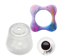 Filtre à café - Cône filtre à bière portable | Panier filtre réutilisable, égouttoir à café une seule tasse portable givrée pour voyage, camping, maison,