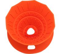 Filtre à café de qualité alimentaire en silicone pliable, portable, pour café infusé à la main Orange