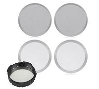 Filtre à Café en Acier Inoxydable Filtre à Café Réutilisable Passoire à Expresso 61 mm pour Machines à Café 4 Pièces 2 Types