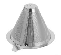 Filtre à café en acier inoxydable, filtre à thé réutilisable pour cafetière (M)