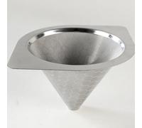 Filtre à café en acier inoxydable pour Hario V60 02/03, passoire réutilisable avec double poignée sûre pour une infusion précise, outil de café idéal pour la vie quotidienne et les voyages, rapide à