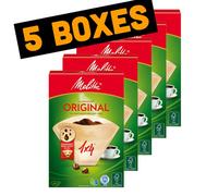 Filtre À Café En Papier Compostable Melitta Original 1X4 - 40 Filtres - 5 Boîtes