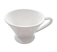 Filtre à café en porcelaine - 1 x 4-1 trou - Permanent - Blanc
