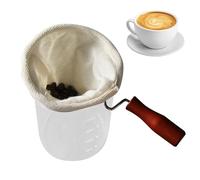 Filtre à café en tissu | 1 passoire à café réutilisable en flanelle | Sac à goutte avec poignée en bois | Filtre à chaussettes vietnamien colombien, lavable, Zero Waste, goût authentique intense
