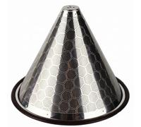 Filtre à café fin réutilisable en acier inoxydable, 600 mailles, avec joint résistant à la chaleur, Texture nid d'abeille