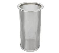 Filtre à café infusé à froid en acier inoxydable, filtre cylindrique réutilisable à large ouverture avec joint blanc pour thé, qualité alimentaire 304 de qualité supérieure, (8 * 15cm)