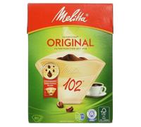Filtre à café jetable - MELITTA - 2049667 - 3 zones micro-perforées - Marron naturel - 80 pièces