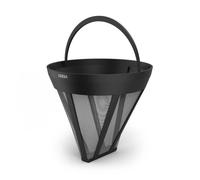 Xavax Filtre à café permanent taille 4 (filtre permanent café taille 4 pour machine à café, filtre à café réutilisable, 120 mailles, remplace les sacs filtrants en papier, anse, passe au