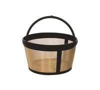 Filtre à café pratique doré robuste pour panier de 4/6/8/12 tasses à café résistant à la rouille