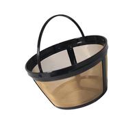 Filtre à café pratique doré robuste pour panier de 4/6/8/12 tasses à café résistant à la rouille