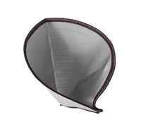 Filtre à café réutilisable en acier inoxydable, 2 à 4 tasses à verser sur le filtre à café, sac passoire en forme de cône pliable et flexible pour le camping