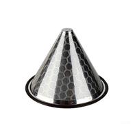 Filtre à café réutilisable en acier inoxydable avec maille fine pour motif nid d'abeille pour 1 à 3 tasses Verser sur les brasseuses Argenté