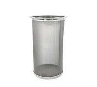 Filtre à café réutilisable en acier inoxydable et infuseur à thé avec maille fine pour une saveur lisse à faible teneur en acide, pour un nettoyage facile au lave-vaisselle (cylindre de 8 x 15 cm)