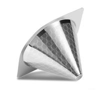 Filtre à café réutilisable en acier inoxydable pour Hario pour V60 02/03 Pour Over Dripper avec double poignée ergonomique facile à nettoyer