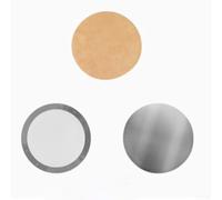 Filtre à café réutilisable en acier inoxydable pour V60 et Aeropress - Feuilles de rechange pour tamis fin Taille 4 Naturel