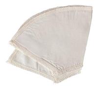 Filtre à café réutilisable en coton bio - Cône #2 pour verser le goutteur | Cafetières qui utilisent des filtres entonnoirs coniques de 2 à 6 tasses; remplace le papier; lavables; respectueux de