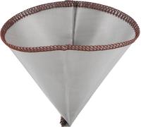 Filtre à café réutilisable en forme de cône, filtration fine, filet sans papier en acier inoxydable 304, L, pour 3 à 4 tasses