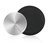 Filtre à café réutilisable en métal - Couvercle à piston - Accessoires en acier inoxydable et bouchon de voyage en silicone - Compatible avec la cafetière Aeropress XL