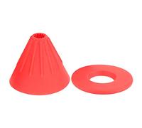 Filtre à café réutilisable en silicone et résine, outil de filtration du café avec base détachable, conception sans plastique et sans odeur, pour une utilisation à domicile, au (rouge)
