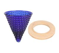 Filtre à Café Réutilisable En Verre Bleu, Entonnoir Café, Accessoire Brasseur Maison Et Bureau - Matériaux Résistants, Usage Unique Par Tasse (Bleue)