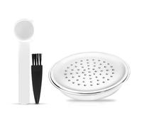 Filtre à capsule réutilisable Pour Senseo, filtre permanent réutilisable en acier inoxydable avec pinceau et cuillère, compatible avec remplissage accessoires d'origine