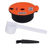 Filtre à Capsules de café Rechargeable et Réutilisable, Tasse pour Tas Maker, Cuillère à Brosse pour la Maison, Le Bureau, Le café, Pratique à Installer et à Démonter