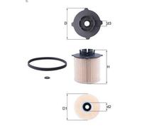 Filtre à carbura KNECHT KX 265D pour SAAB 9-5 (YS3G) 2 2010-2012