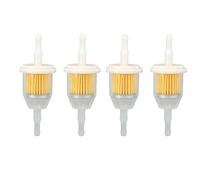 Filtre à Carburant 4PCS, Compatible 1 / 4in et 5 / 16in Tuyau Carburant, ABS Durable et Filtration Puissante - Remplacement Idéal pour Tracteurs de Jardin, Tondeuses, Zero Turns