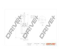 Drve+ DP1110.13.0101 Filtre à carburant pour AUDI,SEAT,SKODA,VW