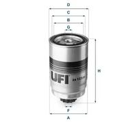 Filtre à carburant Cartouche filtrante 24.123.00 UFI pour HYUNDAI KIA