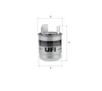 Filtre à carburant Cartouche filtrante 24.161.00 UFI pour RENAULT NISSAN