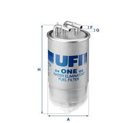 Filtre à carburant Cartouche filtrante 24.ONE.02 UFI pour OPEL CORSA D