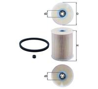 Filtre à Carburant Cartouche Filtrante 71,5mm MAHLE pour Opel Astra G Cc (T98)